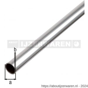 GAH Alberts ronde buis aluminium blank 10x1 mm 2 m - W51500814 - afbeelding 1