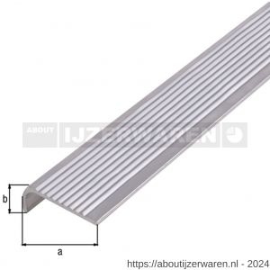 GAH Alberts trapbeschermingslijst aluminium blank 25x6x2 mm 1 m - W51501517 - afbeelding 2