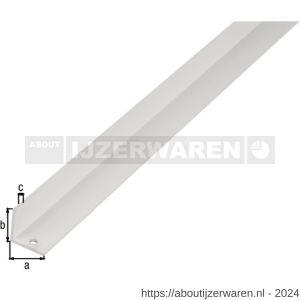 GAH Alberts hoekprofiel aluminium wit 20x20x1,5 mm 2,6 m - W51500753 - afbeelding 2