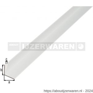 GAH Alberts hoekprofiel aluminium wit 25x25x1,5 mm 2,6 m - W51500754 - afbeelding 2