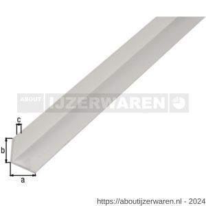 GAH Alberts hoekprofiel aluminium wit 30x30x2 mm 2,6 m - W51500755 - afbeelding 2