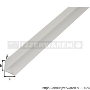 GAH Alberts hoekprofiel aluminium wit 50x50x3 mm 2,6 m - W51500756 - afbeelding 2