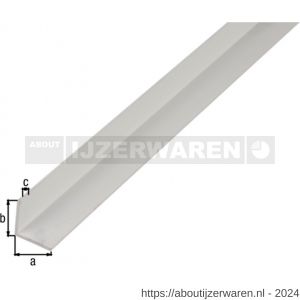 GAH Alberts hoekprofiel aluminium wit 15x15x1 mm 2,6 m - W51500757 - afbeelding 2