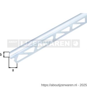 GAH Alberts afsluitprofiel tegels aluminium zilver geeloxeerd 12,5 mm 2,5 m - W51500652 - afbeelding 2