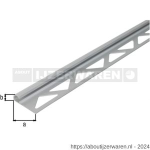 GAH Alberts afsluitprofiel afgerond aluminium zilver geeloxeerd 8 mm 2,5 m - W51501495 - afbeelding 2