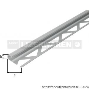 GAH Alberts afsluitprofiel afgerond aluminium zilver geeloxeerd 10 mm 2,5 m - W51501496 - afbeelding 2