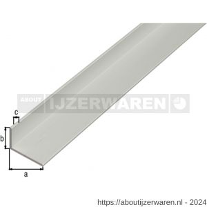 GAH Alberts hoekprofiel aluminium zilver 40x20x2 mm 2,6 m - W51501012 - afbeelding 2