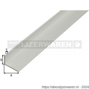 GAH Alberts hoekprofiel aluminium zilver 25x15x1,5 mm 2,6 m - W51501013 - afbeelding 2