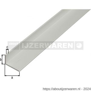 GAH Alberts hoekprofiel aluminium zilver 40x10x2 mm 2,6 m - W51501015 - afbeelding 2