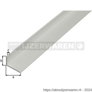 GAH Alberts hoekprofiel aluminium zilver 15x10x1,5 mm 2,6 m - W51501016 - afbeelding 2