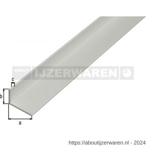 GAH Alberts hoekprofiel aluminium zilver 60x25x2,0 mm 2,6 m - W51501017 - afbeelding 2