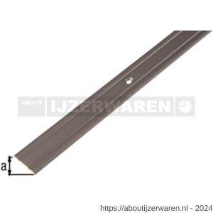 GAH Alberts overgangsprofiel aluminium brons verzonken schroefgat 25 mm 2 m - W51501599 - afbeelding 2