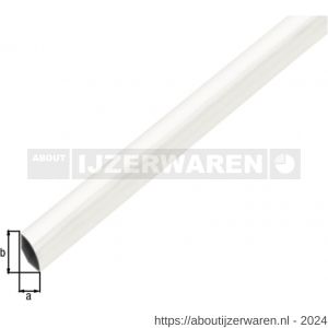 GAH Alberts kwartrondprofiel wit 22x1,2 mm 1 m - W51501545 - afbeelding 2