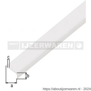 GAH Alberts afdeklijst rond zelfklevend PVC wit 19x7x1 mm 1 m - W51501540 - afbeelding 2