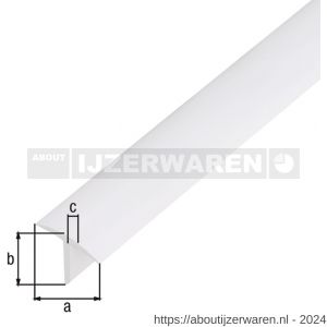 GAH Alberts T-profiel PVC wit 25x18x2 mm 2,6 m - W51501326 - afbeelding 2