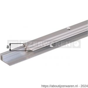 GAH Alberts afsluitprofiel Duo aluminium zilver geeloxeerd 22 mm 2,7 m - W51500653 - afbeelding 2