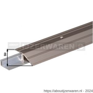 GAH Alberts compensatieprofiel Pro aluminium RVS geeloxeerd 44 mm 2,7 m - W51500661 - afbeelding 2