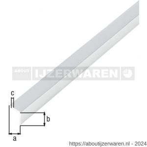 GAH Alberts hoekprofiel zelfklevend aluminium chroom 10x10x1 mm 1 m - W51500762 - afbeelding 2