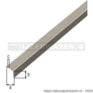 GAH Alberts ronde buis aluminium RVS optiek donker 10x10x1 mm 1 m - W51500779 - afbeelding 2