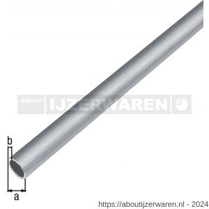 GAH Alberts ronde buis aluminium RVS optiek licht 10x1 mm 1 m - W51500819 - afbeelding 2