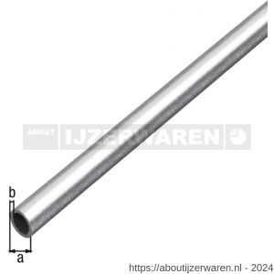 GAH Alberts ronde buis aluminium kogelgestraald zilver 8x1 mm 1 m - W51500821 - afbeelding 2