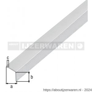 GAH Alberts hoekprofiel zelfklevend aluminium kogelgestraald zilver 10x10x1 mm 1 m - W51500777 - afbeelding 2