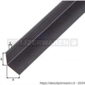 GAH Alberts hoekprofiel aluminium zwart 20x20x1 mm 1 m - W51501114 - afbeelding 2