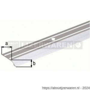 GAH Alberts compensatieprofiel geboord aluminium zilver 30x4 mm 0,9 m SB - W51500672 - afbeelding 2