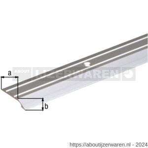 GAH Alberts compensatieprofiel geboord aluminium RVS 30x4 mm 0,9 m SB - W51500662 - afbeelding 2