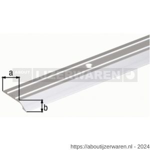 GAH Alberts compensatieprofiel geboord aluminium zilver 39x8 mm 0,9 m SB - W51500673 - afbeelding 2