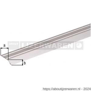 GAH Alberts afdek compensatieprofiel zelfklevend aluminium zilver geeloxeerd 39x8 mm 0,9 m SB - W51500675 - afbeelding 2