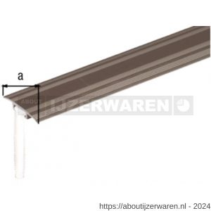 GAH Alberts overgangsprofiel onzichtbaar aluminium RVS geeloxeerd 32 mm 0,9 m SB - W51501564 - afbeelding 2