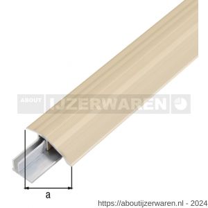 GAH Alberts compensatieprofiel Duo aluminium zand geeloxeerd 44 mm 1 m SB - W51500658 - afbeelding 2