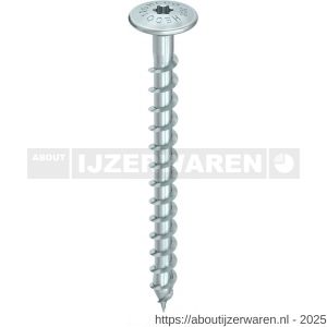 Heco-Topix-Plus verbindingsschroef 10,0x120 mm tellerkop T-Drive T 40 voldraad verzinkt blauw A3K 50 stuks VARIANTA verpakking - W50802529 - afbeelding 1