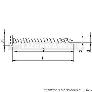 Heco-Topix-Plus RVS A2 tellerkopschroef 8,0x50 mm tellerkop T-Drive T 40 voldraad blank glijcoating 50 stuks VARIANTA verpakking - W50802436 - afbeelding 2