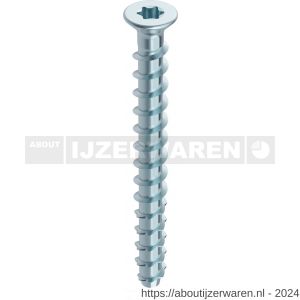 Heco Multi-Monti-Plus KS kabelklemschroef KS 5,0x40 mm T-Drive T 20 verzinkt blauw A2K 200 stuks VARIANTA verpakking - W50801981 - afbeelding 1