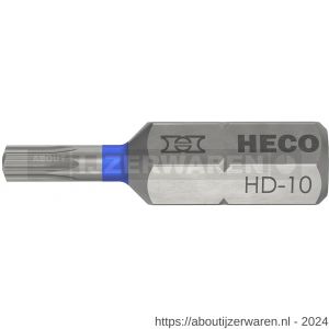 Heco schroefbit Heco-Drive HD-10 kleur ring blauw in blister 10 stuks - W50803385 - afbeelding 1