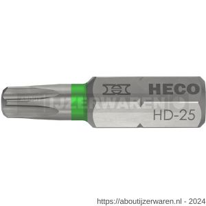 Heco schroefbit Heco-Drive HD 25 kleur ring groen in blister 10 stuks - W50803388 - afbeelding 1