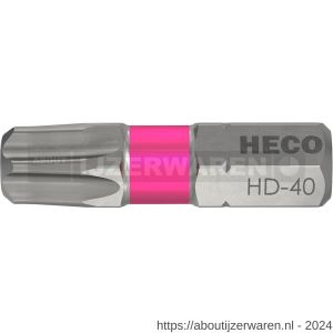 Heco schroefbit Heco-Drive HD 40 kleur ring roze in blister 10 stuks - W50803390 - afbeelding 1