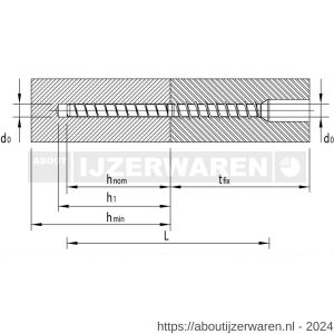 Heco Multi-Monti TC schroefanker 12,0x160 mm MMS-TC TimberConnect T-Drive T 50 verzinkt blauw A2K 25 stuks VARIANTA verpakking - W50801980 - afbeelding 3