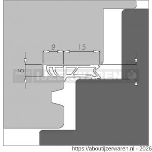 Ellen rondgaande dichting kunststof kaderprofiel 8450 ACBF - W51010015 - afbeelding 3