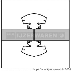 Ellen Vingerbeschermingsprofiel kunststof Finprotect+ 90-90 antraciet 198 cm - W51010306 - afbeelding 1