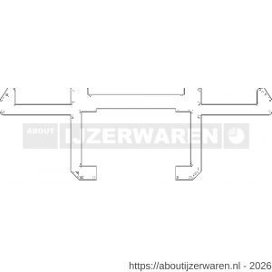 Ellen ondergeleiderail hefschuifdeur bovenrail ABRP 957 400 cm - W51010277 - afbeelding 2