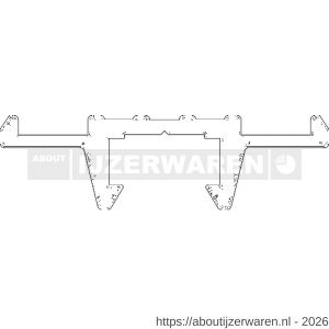 Ellen ondergeleiderail hefschuifdeur bovenrail ABRP 976 300 cm - W51010279 - afbeelding 2