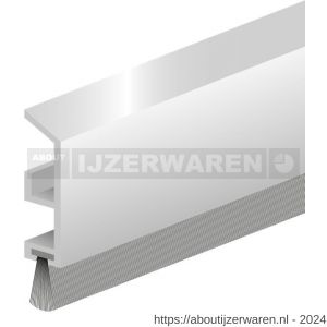 Ellen tochtprofiel dorpelprofiel met borstel aluminium ADS-B 300 cm - W51010101 - afbeelding 1