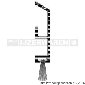 Ellen dorpelprofiel met borstel aluminium ADS-B 300 cm - W51010101 - afbeelding 3
