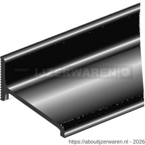 Ellen lekdorpel aluminium ALD-A135 ongeboord 500 cm - W51010047 - afbeelding 1