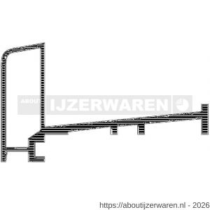 Ellen onderdorpel opbouw slijtprofiel deur aluminium ANB-S6 300 cm - W51010244 - afbeelding 3