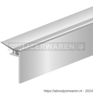 Ellen tochtprofiel opbouw aluminium ANB 16 AR 230 cm links en rechts - W51010217 - afbeelding 1