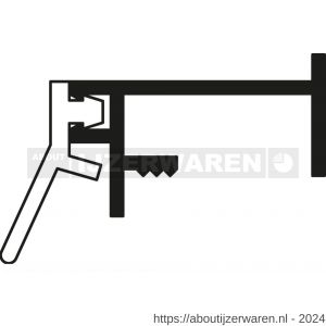 Ellen tochtprofiel opbouw aluminium ANB-2N AR 300 cm - W51010231 - afbeelding 2